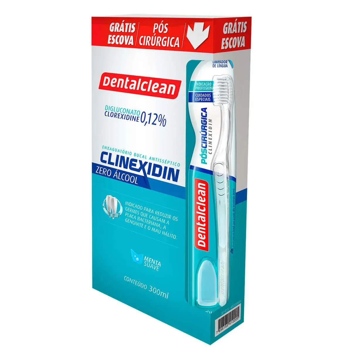 Imagem de Enxaguante Antisséptico Bucal Dentalclean Clinexdin com 300ml