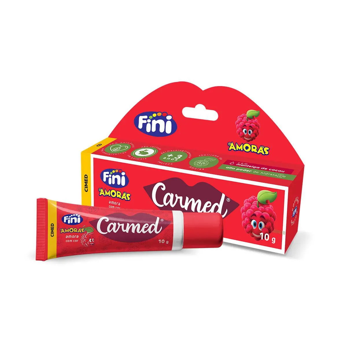 Imagem de Hidratante Labial Carmed Fini Amoras com Cor 10g