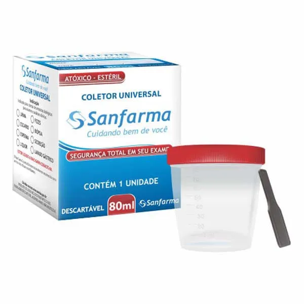 Imagem de COLETOR UNIVERSAL ESTERIL 80ML SANFARMA