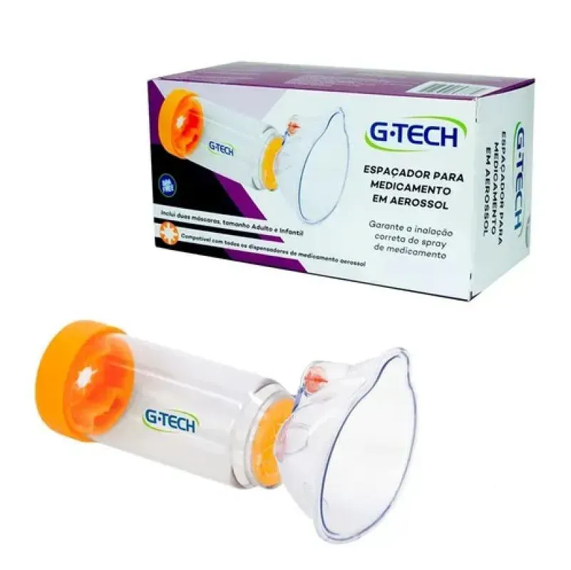 Imagem de Espaçador para Aerossol Clear Adulto e Infantil G-tech