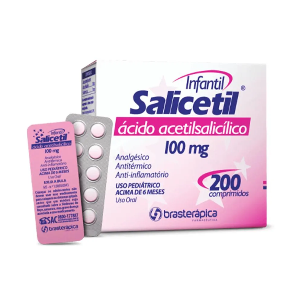Imagem de Salicetil 100mg com 20 Blísteres com 10 Comprimidos