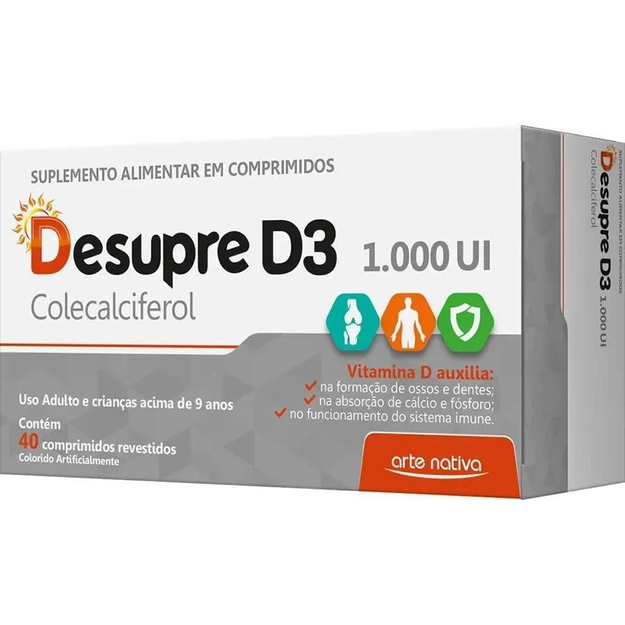 Imagem de Desupre D3 1000ui 40cpr Arte Nativa