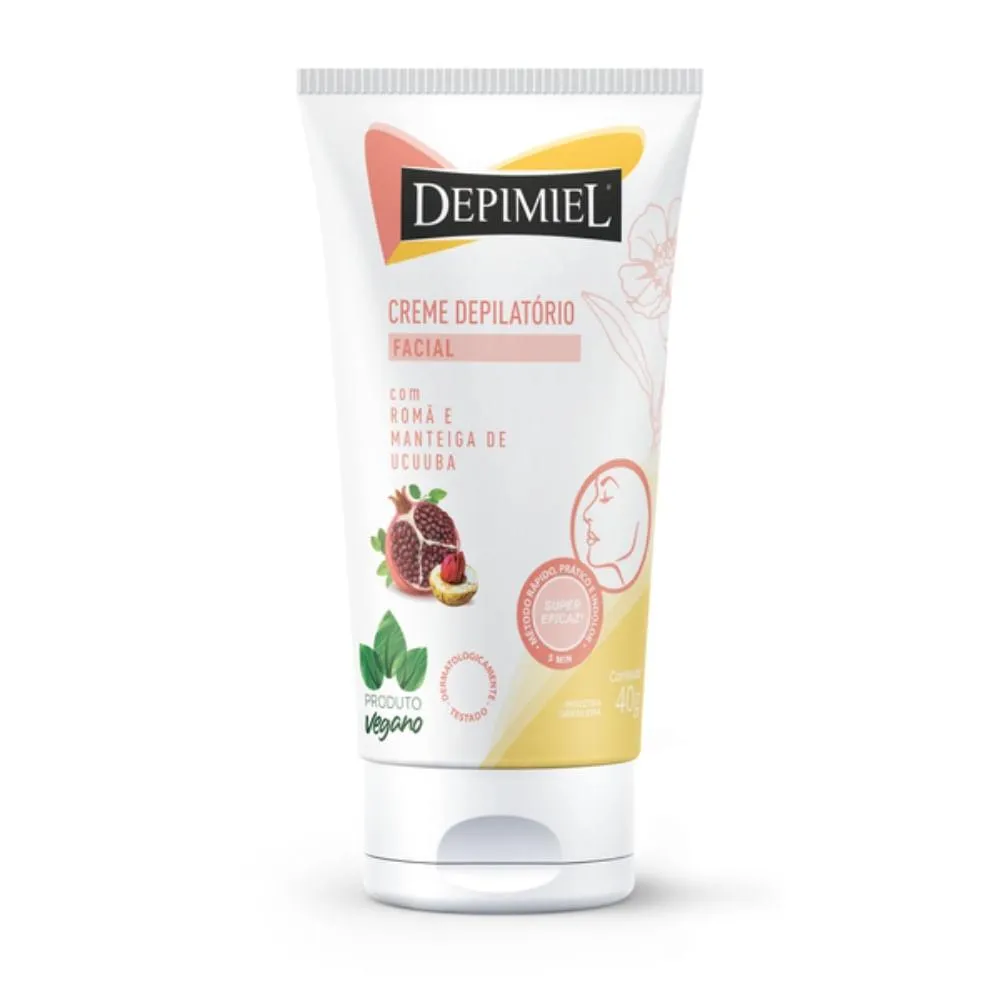 Imagem de Creme Depilatório Facial Depimiel com Romã e Manteiga de Ucuuba 40g