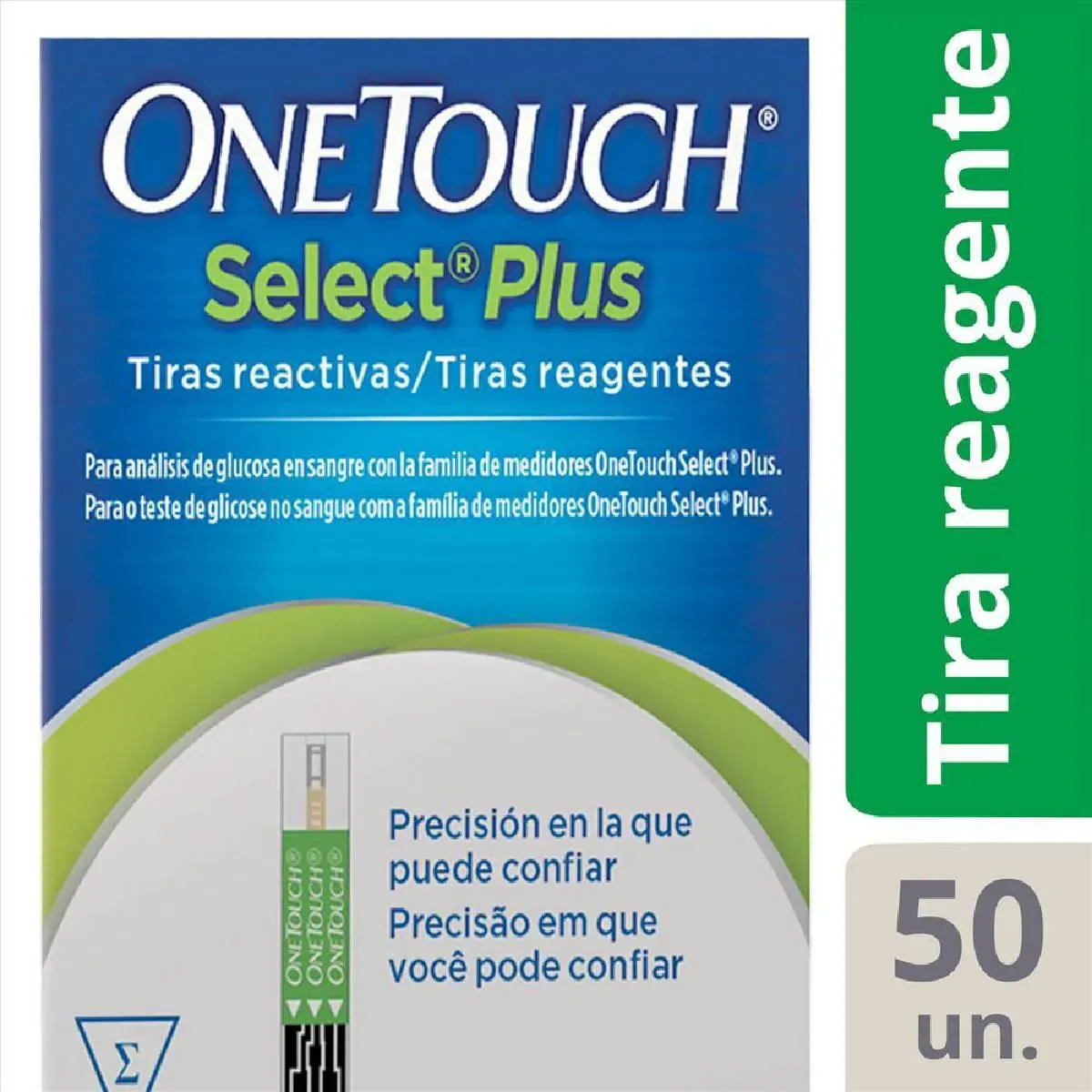 Imagem de Tiras de Glicemia OneTouch Select Plus com 50 unidades