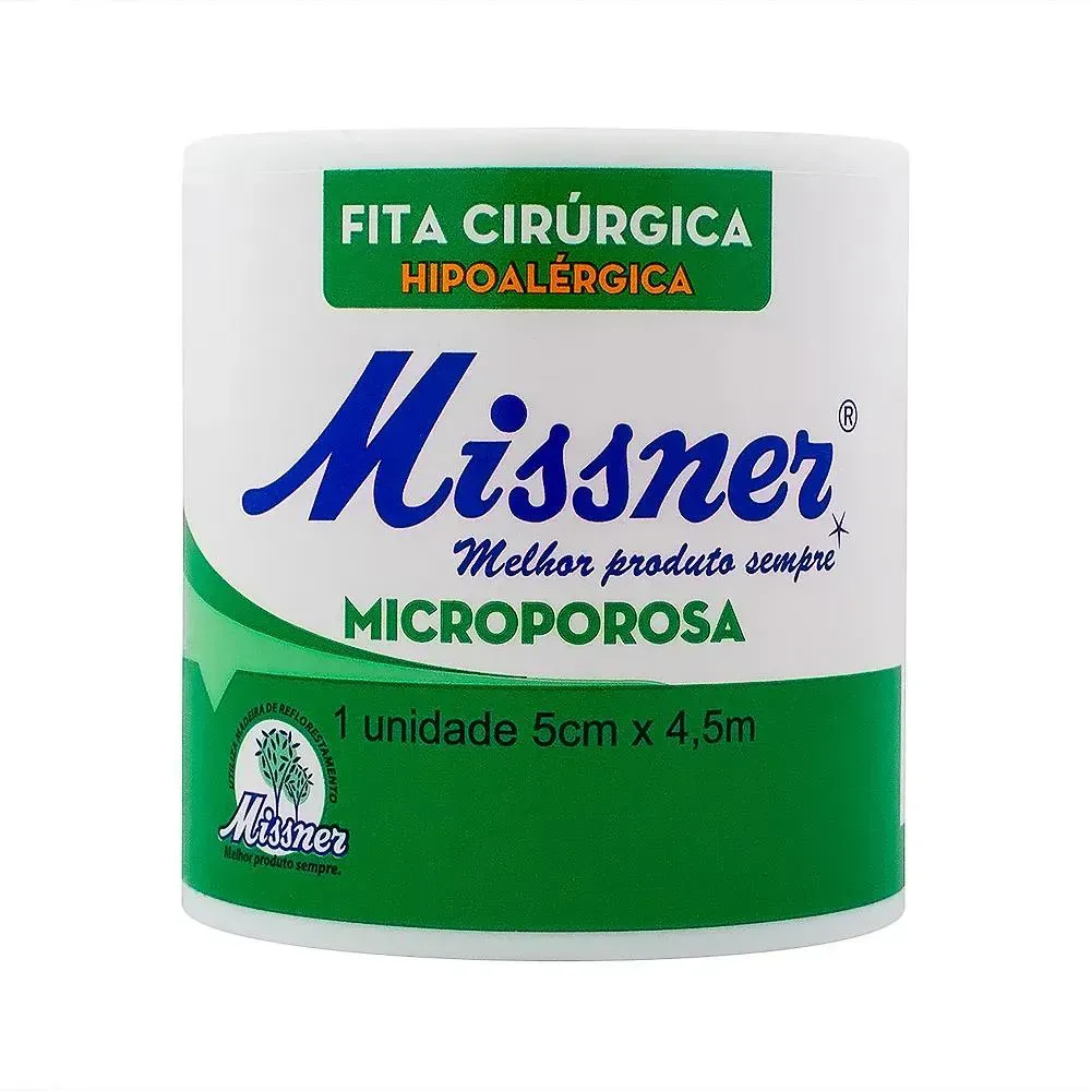 Imagem de Fita Microporosa Missner 5cm X 4,5m