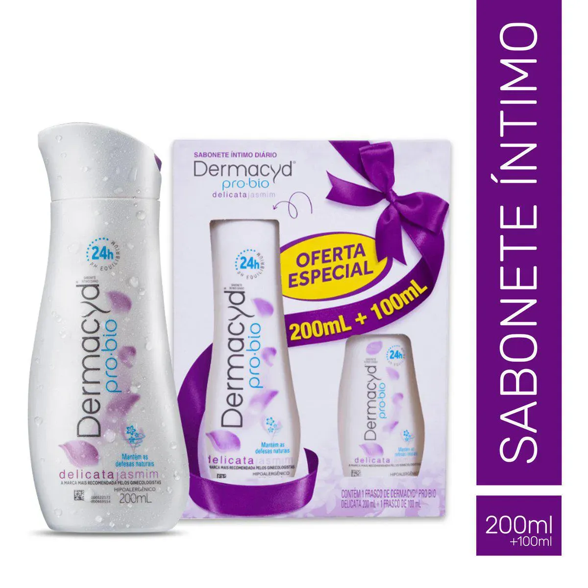 Imagem de Kit Sabonete Íntimo Dermacyd Delicata 200ml + 100ml