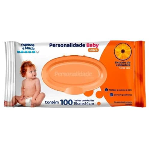 Imagem de Toalha Umedecida Personalidade Baby Ultra com 100 unidades