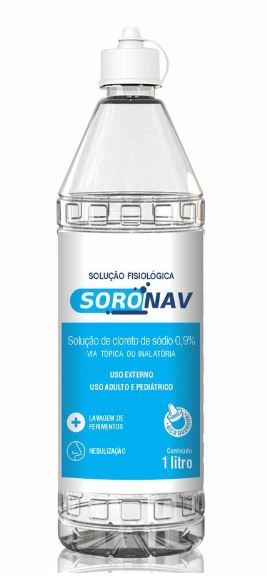 Imagem de Soro Fisiológico Cloreto de Sódio 0,9% Soronav 1 Litro