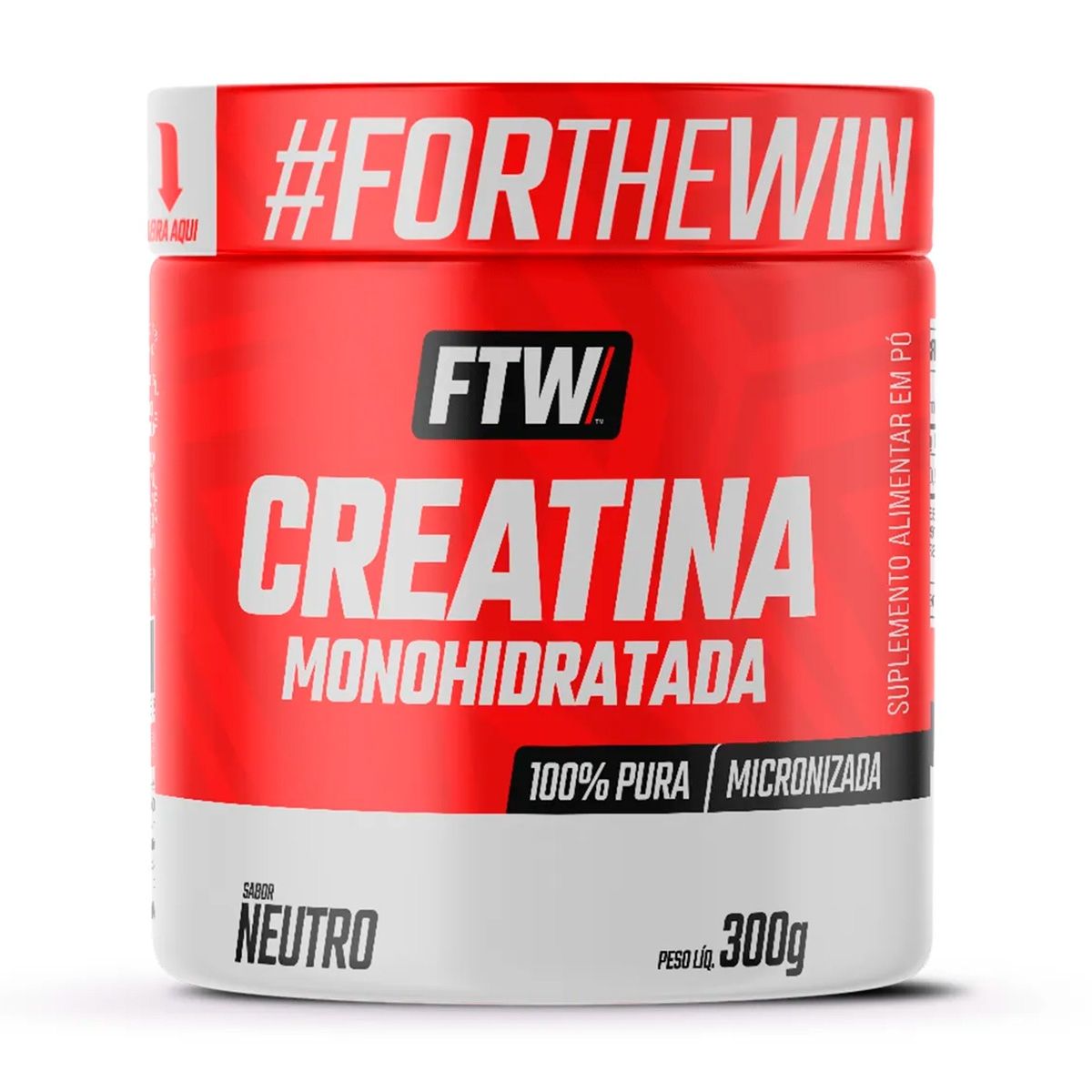 Imagem de Creatina Monohidratada 100% Pura Pote 300g FTW
