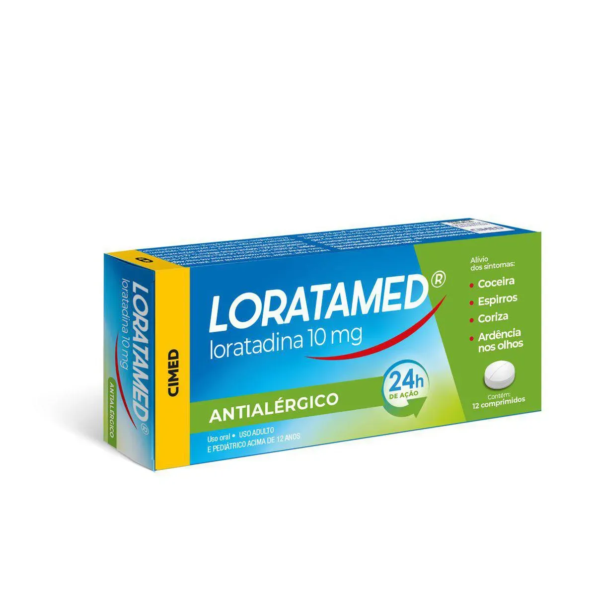 Imagem de Loratamed Loratadina 10mg 12 comprimidos