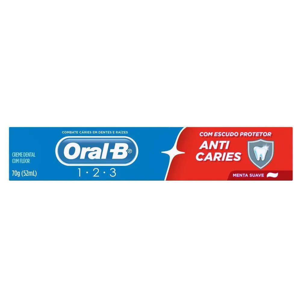 Imagem de Creme Dental Oral-B Anticáries Menta Suave 70g
