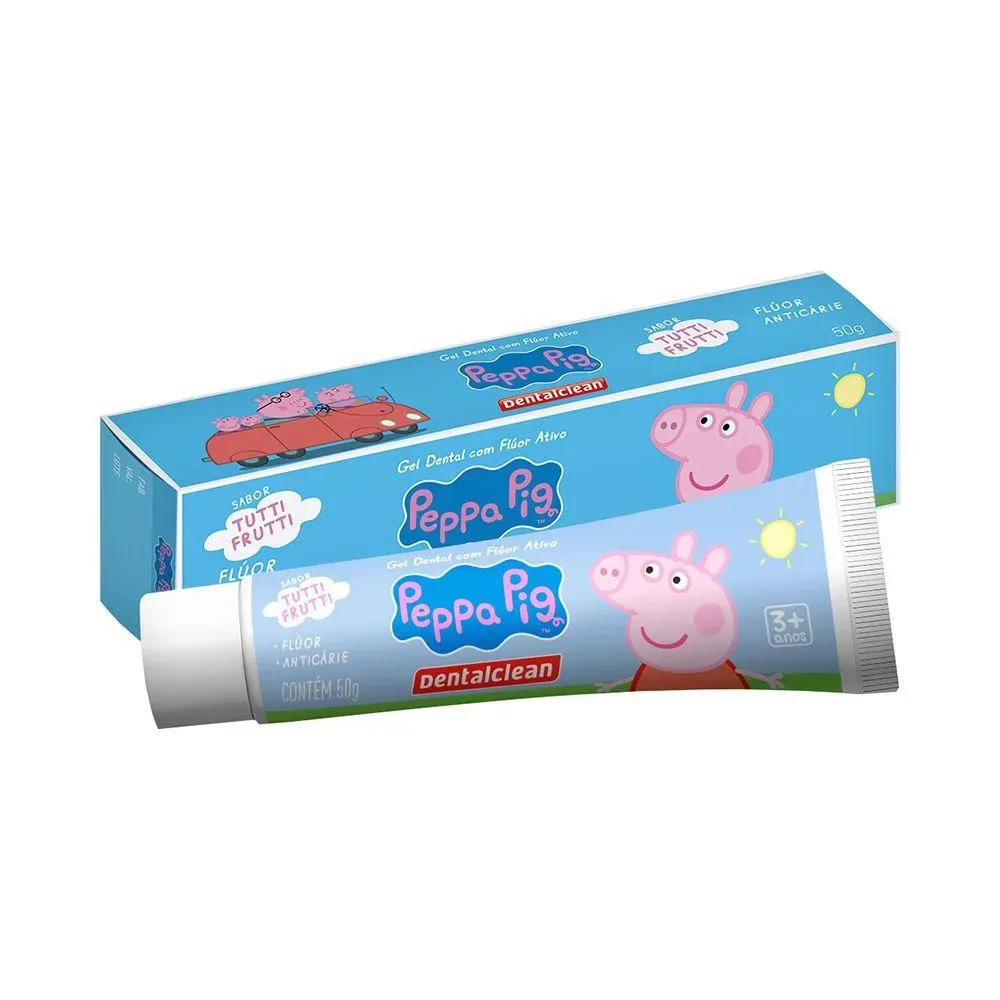 Imagem de Pasta de Dente Dentalclean Infantil Peppa Pig Tutti-Frutti 50g