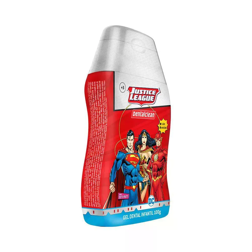 Imagem de Creme Dental Justice League Dentalclean 100g 0 a 5 Anos Mix