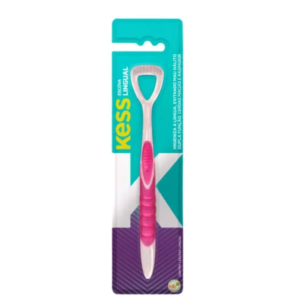 Imagem de Escova Lingual Kess Belliz Rosa Cod.2009