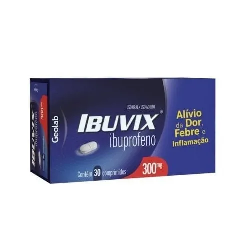 Imagem de Ibuvix Comprimido 300mg, caixa com 30 comprimidos