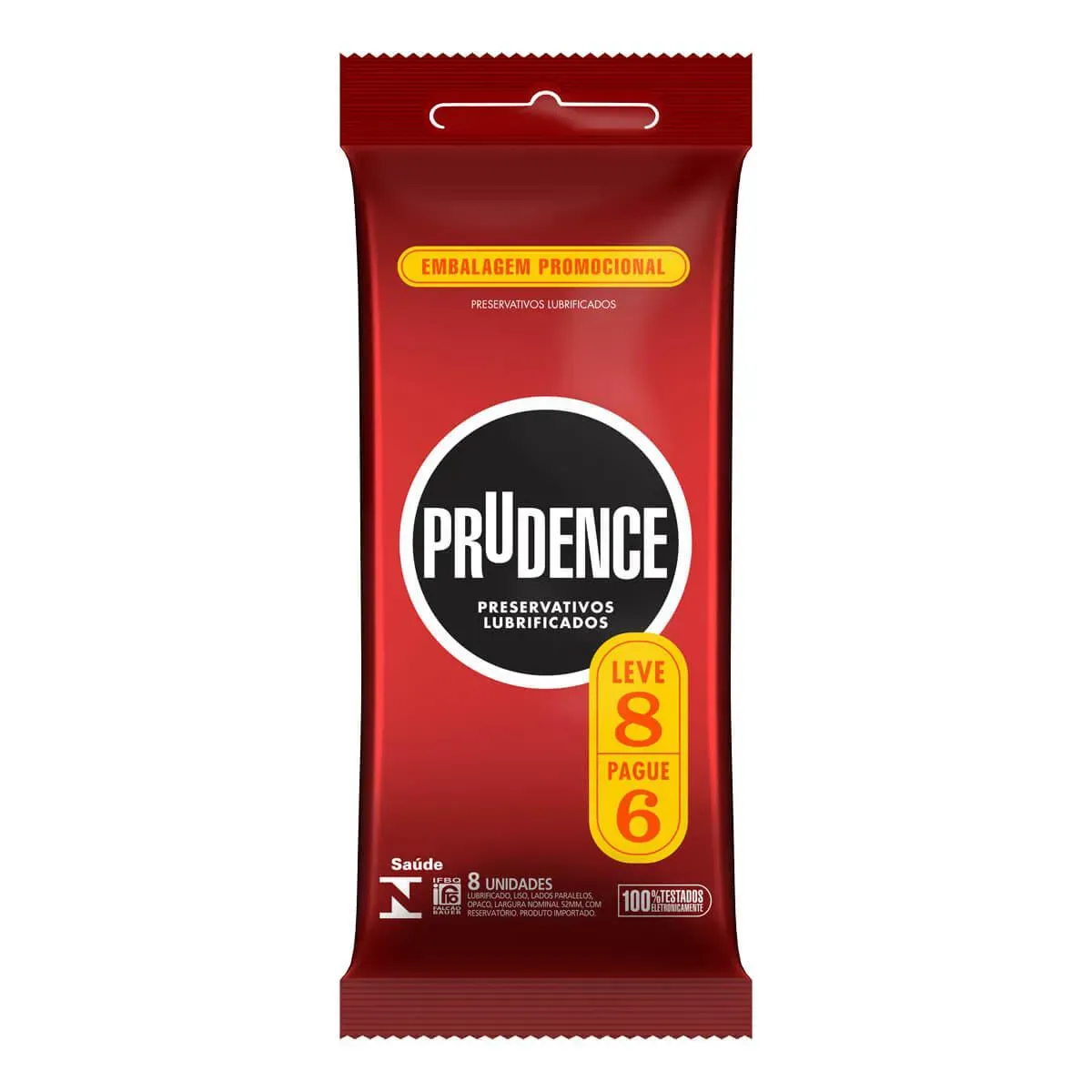 Imagem de Camisinha Prudence Lubrificada com 8 unidades