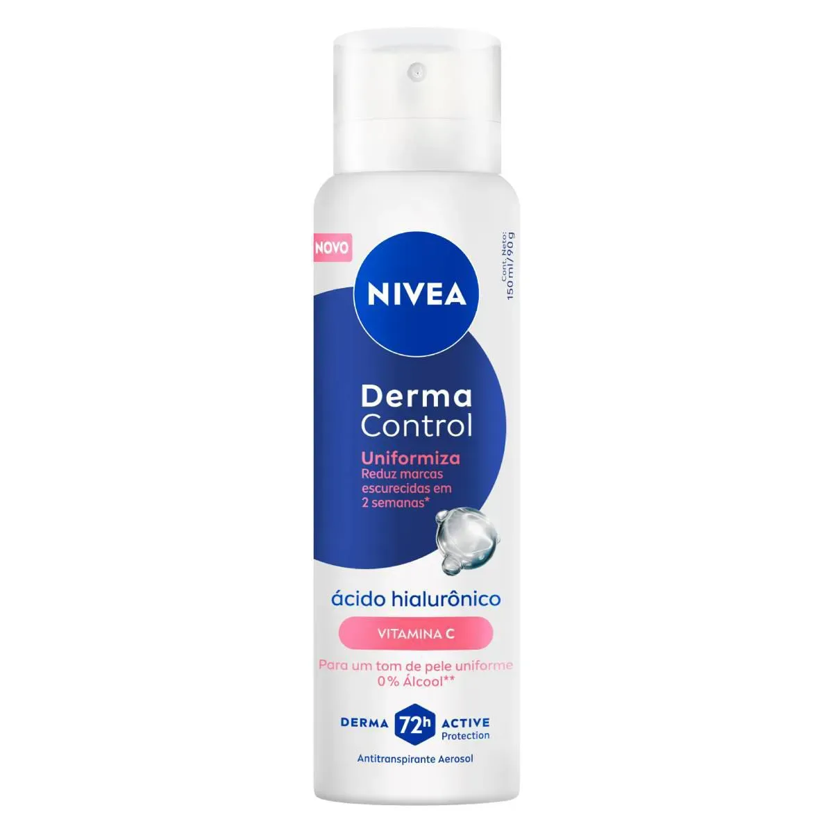 Imagem de Desodorante Antitranspirante Aerossol Nivea Derma Control Uniformiza 150ml