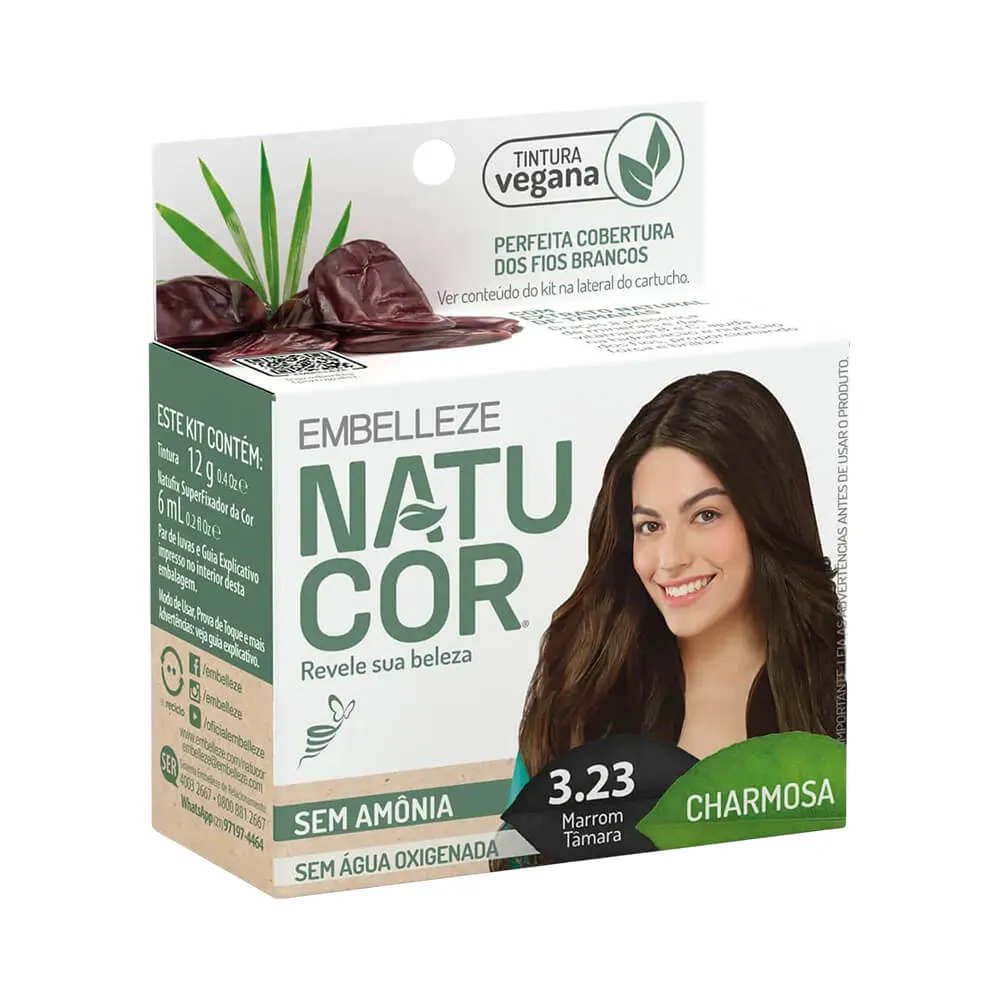 Imagem de Coloração Natucor 3.23 Marrom Tamara 12g