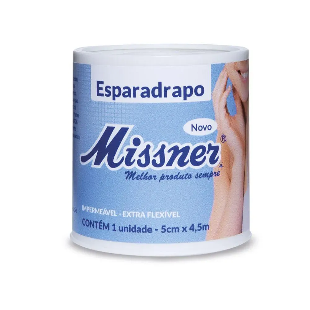 Imagem de Esparadrapo Impermeável Missner Branco 5cmx4.5m - Unidade