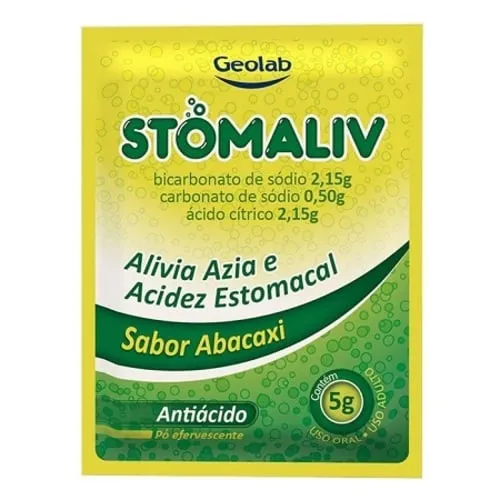 Imagem de Antiácido Stomaliv Abacaxi 5g Pó Efervescente