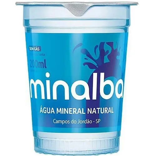 Imagem de Água Mineral Minalba sem gás, copo com 200mL
