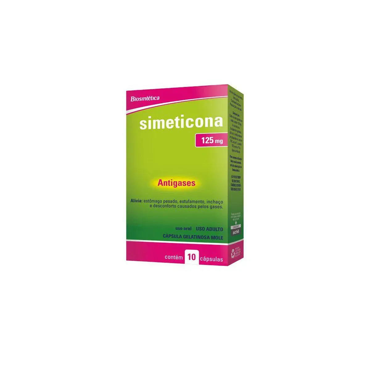 Imagem de Biosintética Simeticona Simeticona 125mg 10 cápsulas