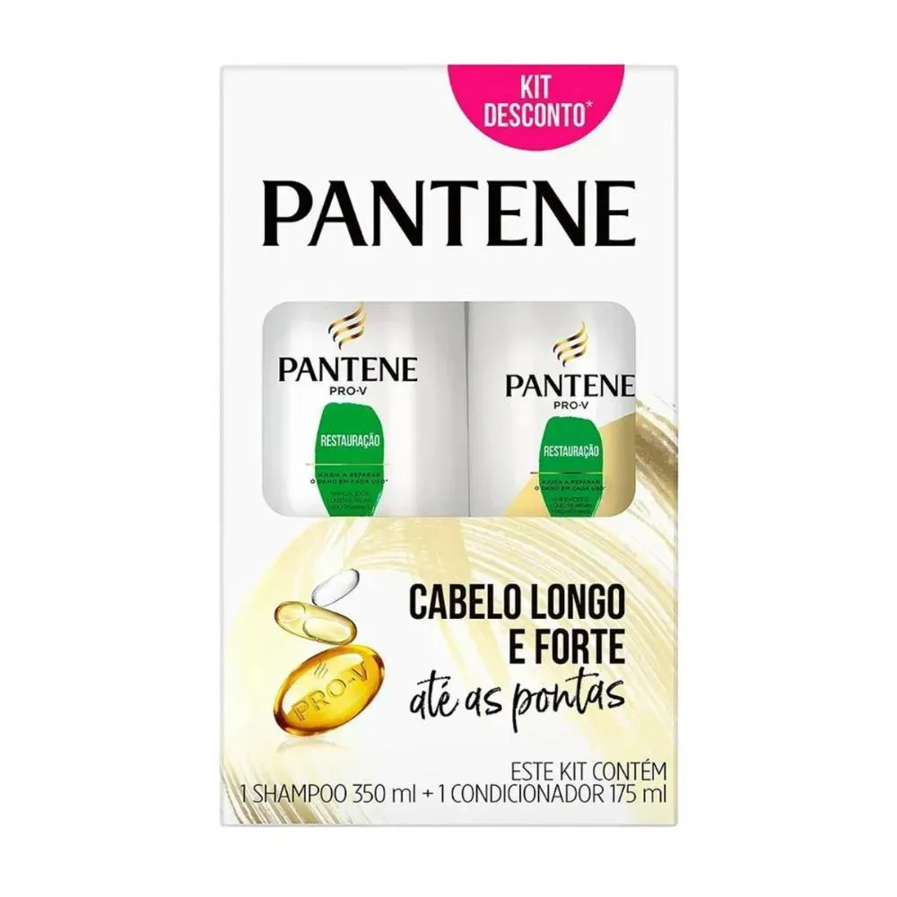 Imagem de Shampoo 350ml + Condicionador 175ml Pantene Restauração
