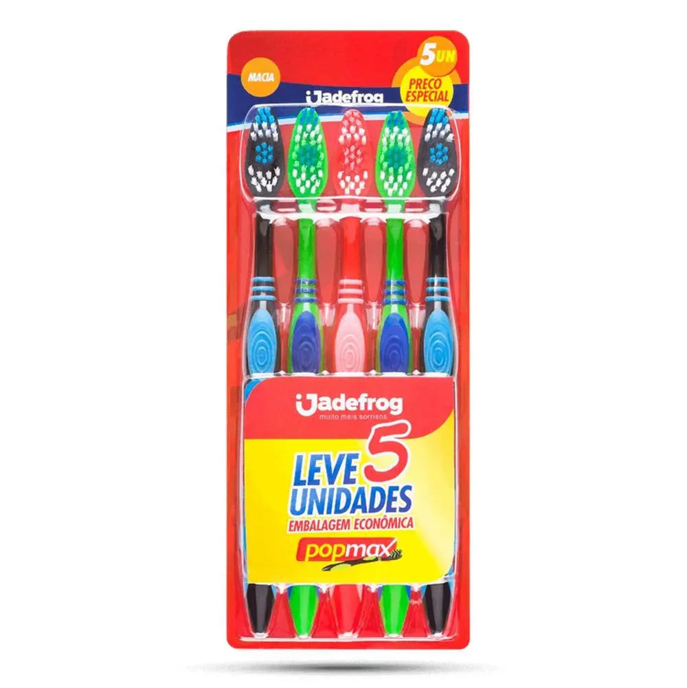 Imagem de Escova Dental Jadefrog Popmax 5 unidades