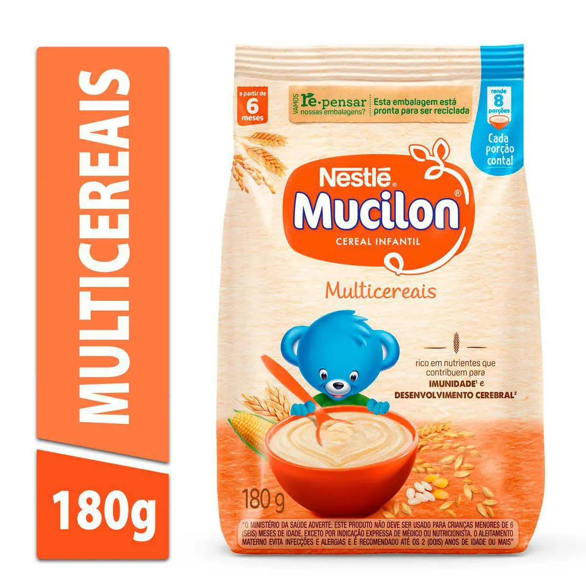 Imagem de Cereal Infantil Nestlé Mucilon Multicereais 180g