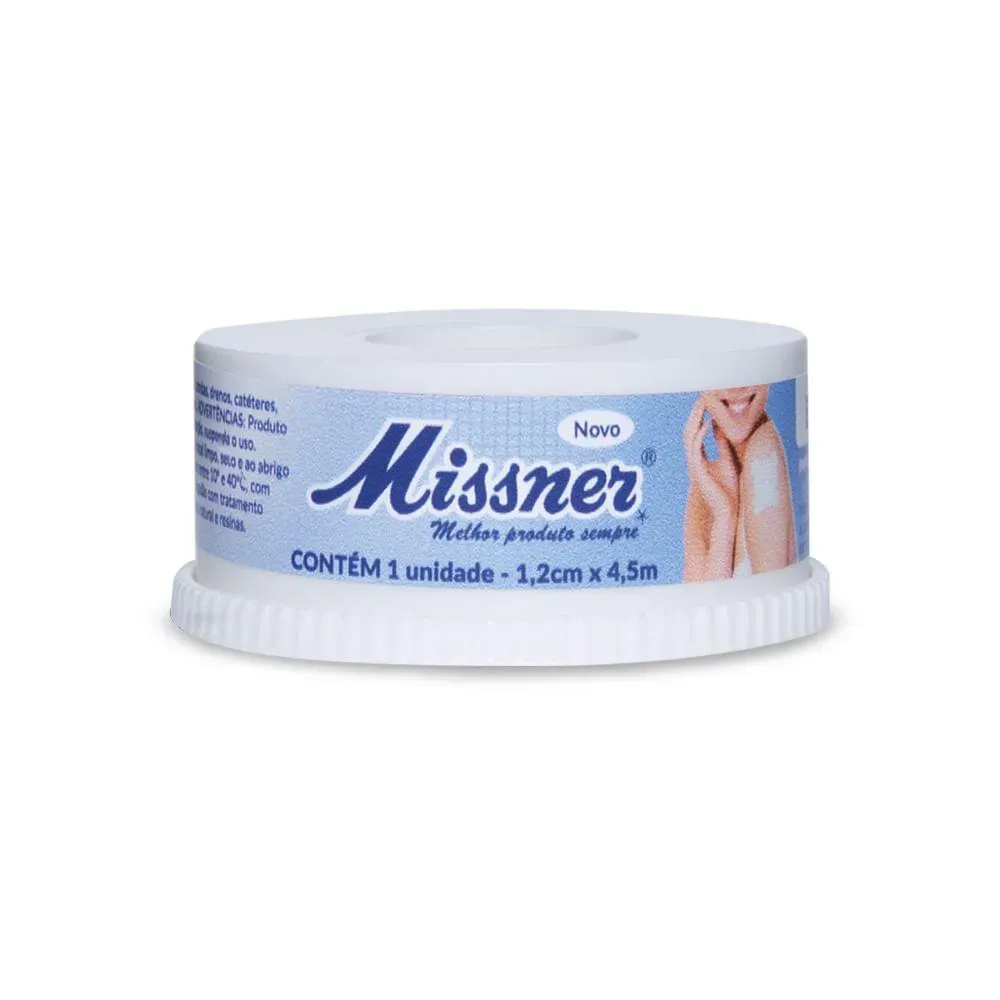 Imagem de Esparadrapo Impermeável Missner Branco 1.2cmx4.5m - Unidade