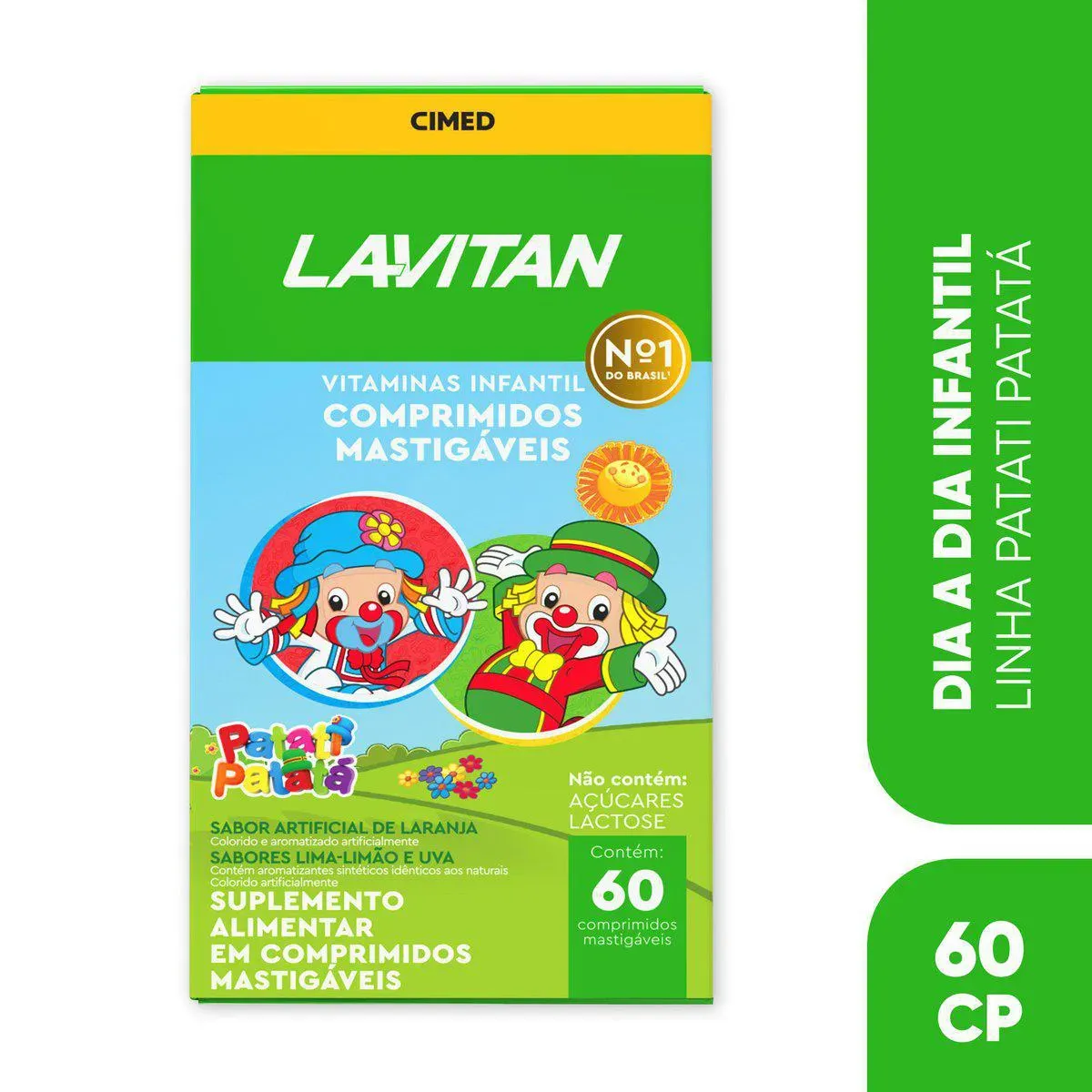 Imagem de Polivitamínico Lavitan Kids Frutas Sortidas Infantil 60 comprimidos