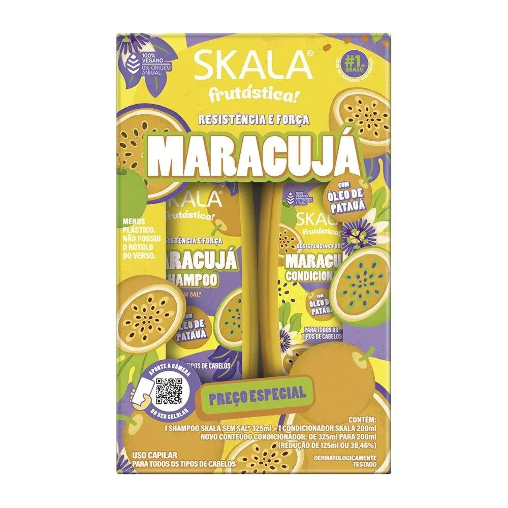 Imagem de Shampoo 325Ml + Condicionador Skala Maracujá 200Ml