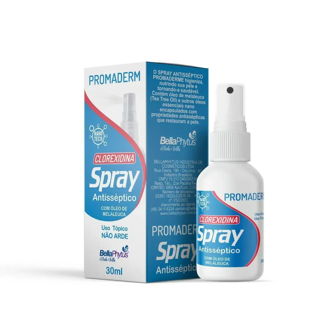Imagem de Spray Antisséptico Clorexidina Promaderm 30Ml - Bellaphytus