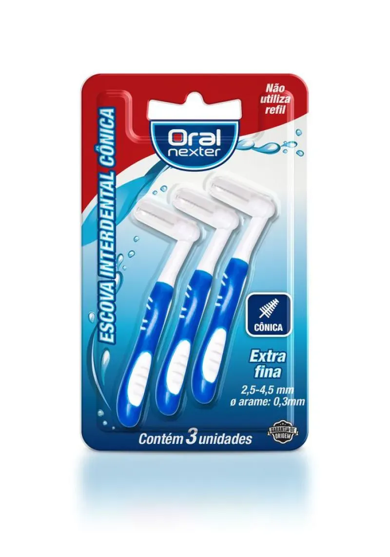 Imagem de Escova Dental Oral Nexter Interdental Cônica Extrafina