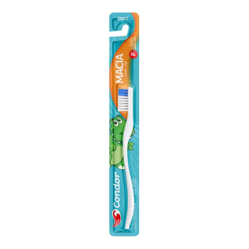 Imagem de Escova Dental Macia Infantil Condor Dino 1 Unidade