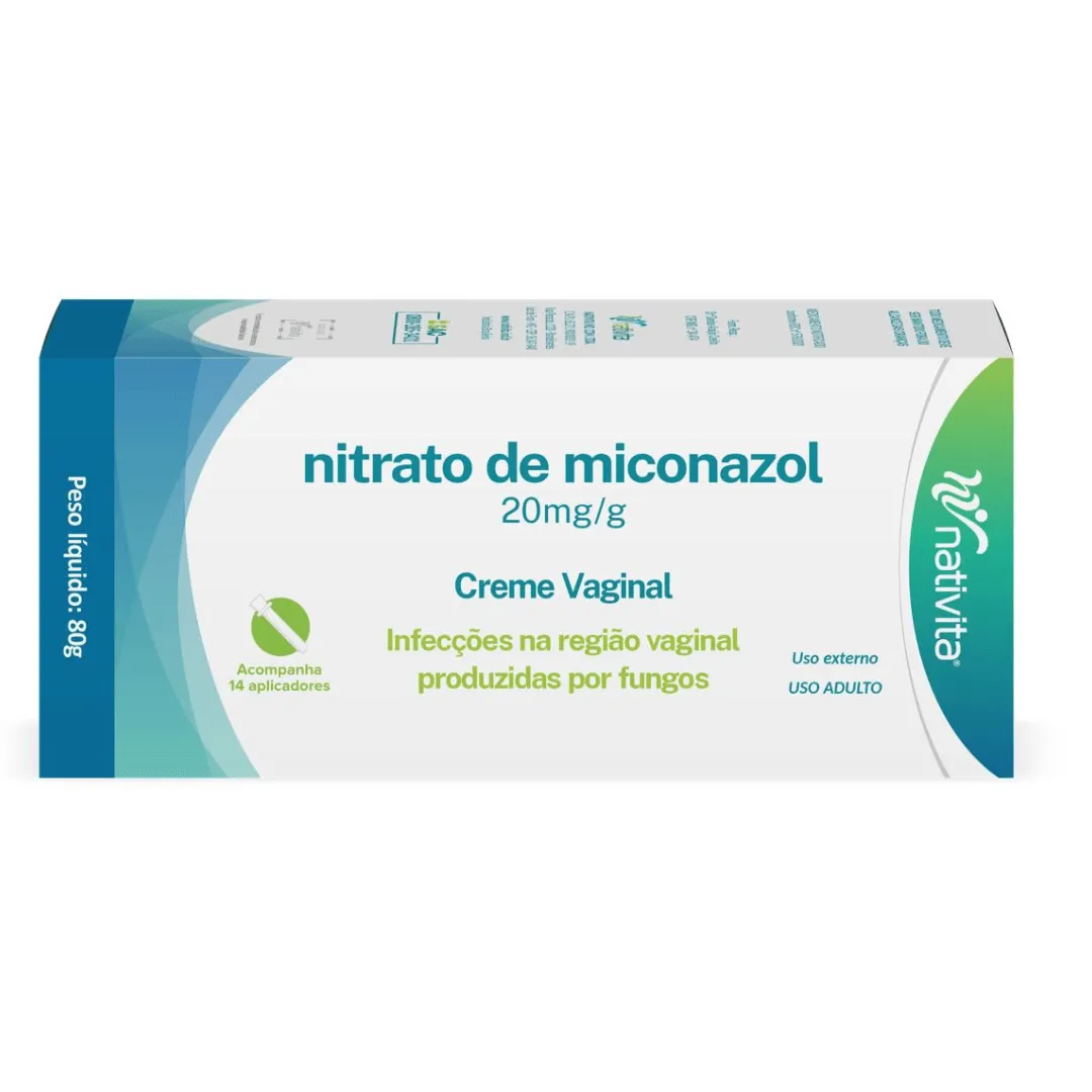 Imagem de Nitrato de Miconazol Creme Vaginal 80g Nativita
