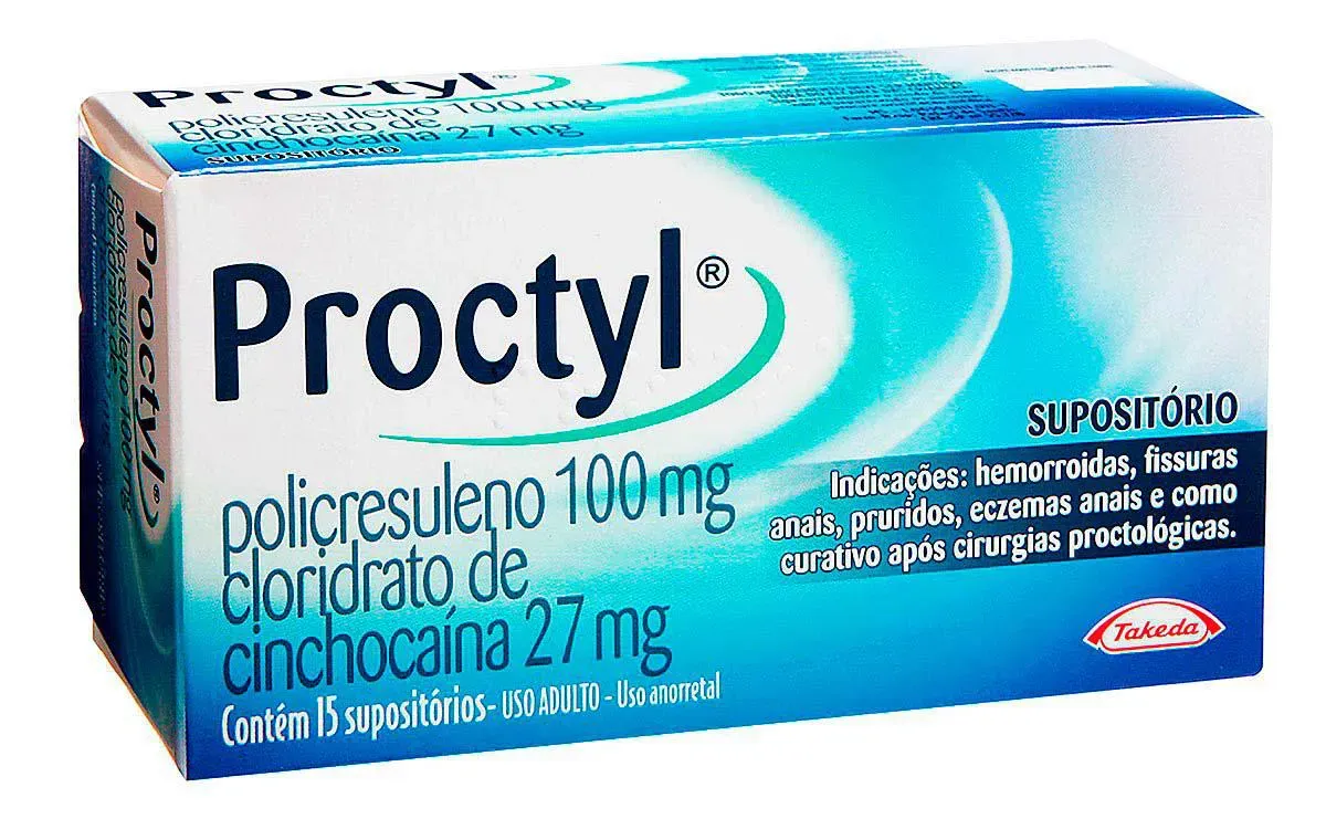 Imagem de Proctyl 100mg + 27mg 15 Supositórios
