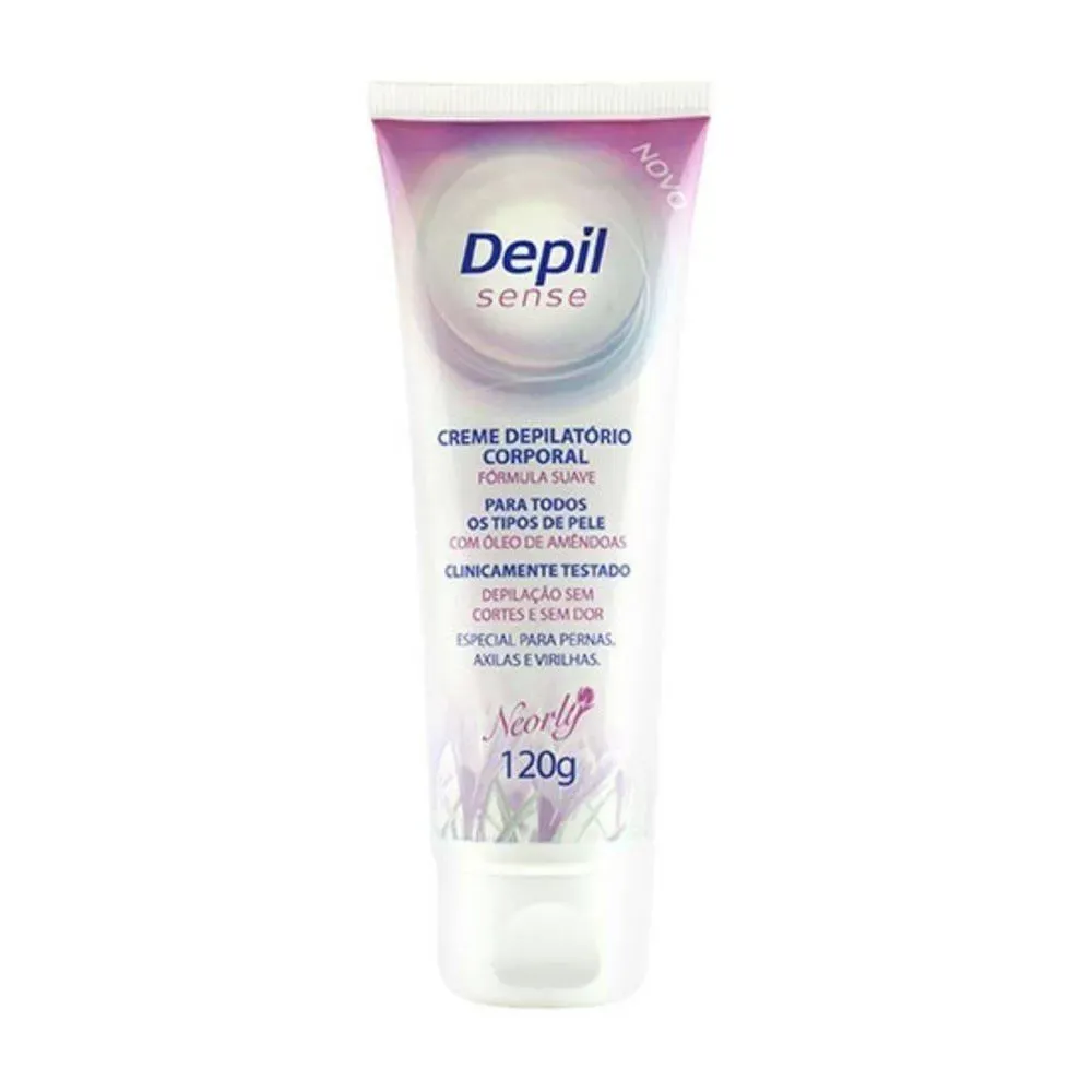 Imagem de Creme Depilatório Corporal Neorly Depil Sense Fórmula Suave com Óleo de Amêndoas 120g
