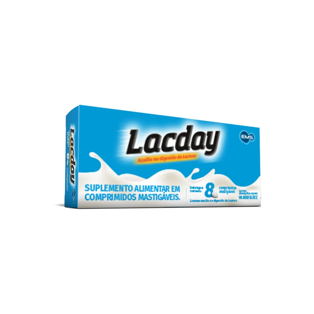 Imagem de Lacday Enzima DIgestiva Lactase 8 comprimidos mastigáveis