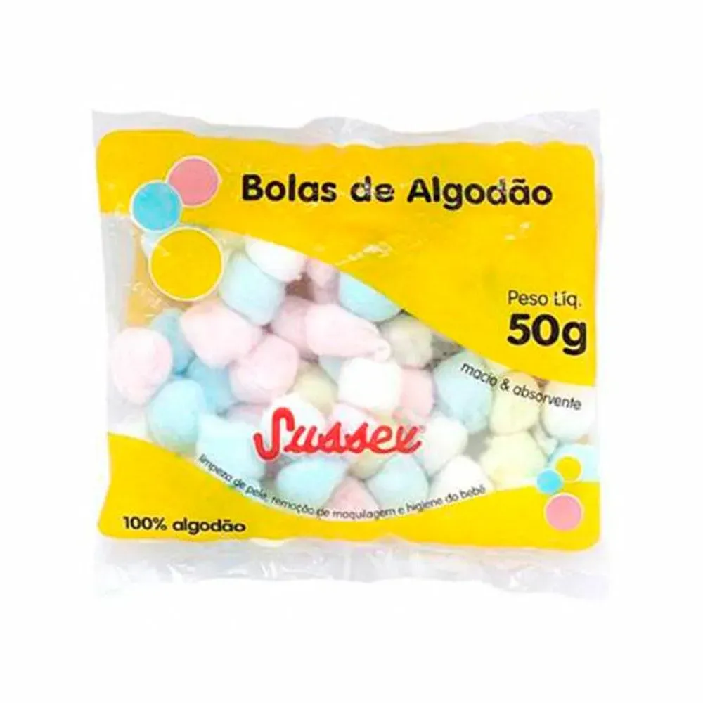 Imagem de Algodão Sussex Bolas Coloridas 50G