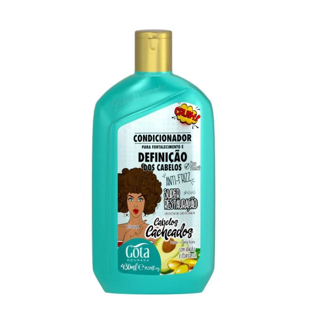 Imagem de Condicionador Gota Dourada Cacheados Abacate+d Pantenol 430m