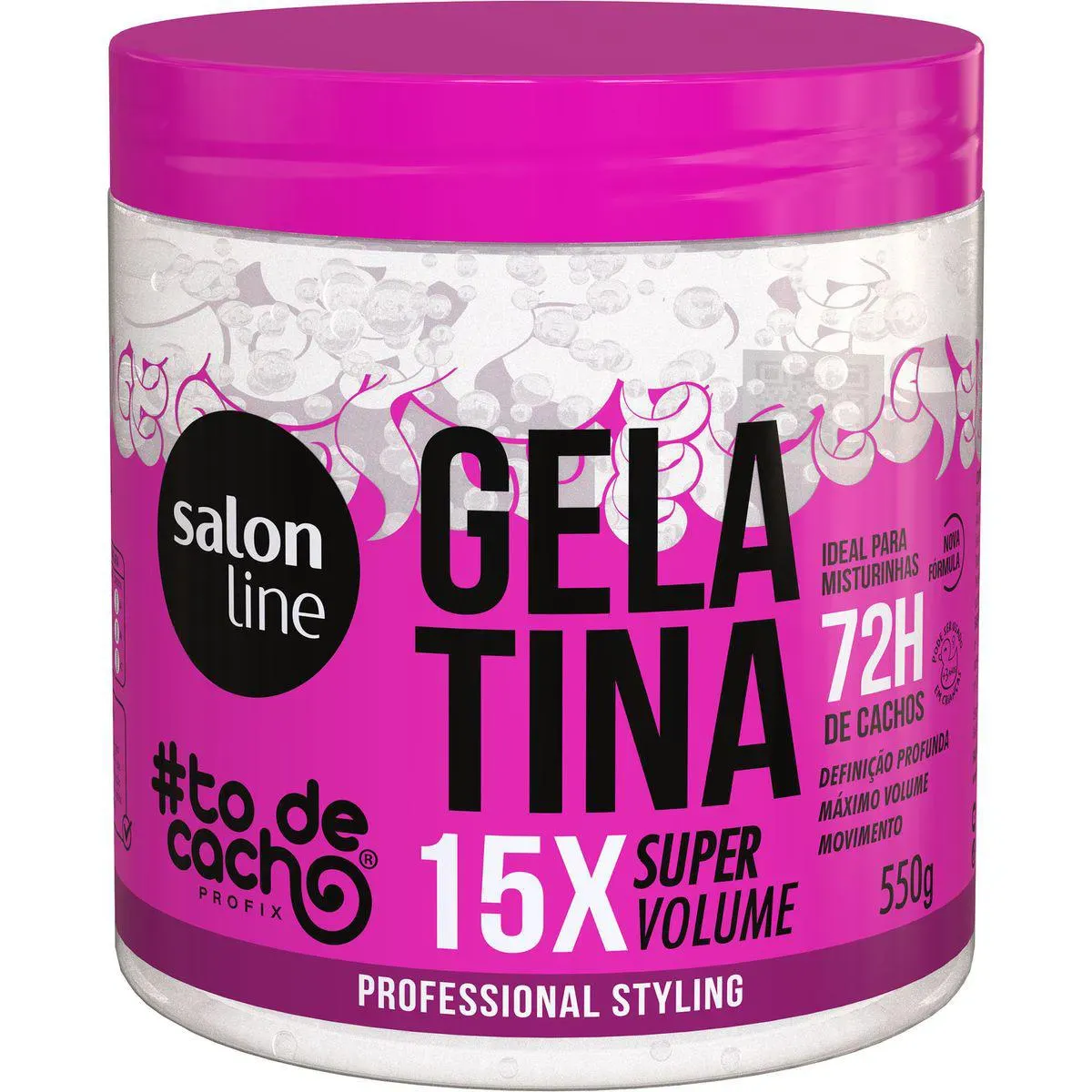 Imagem de Gelatina Capilar Salon Line #todecacho Super Volume 550g