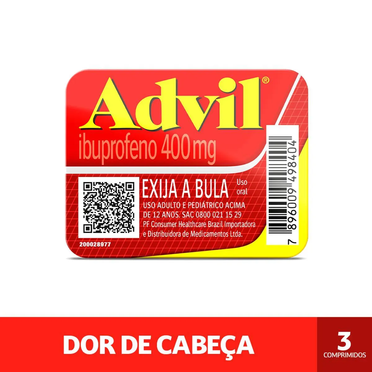 Imagem de Advil Ibuprofeno 400mg 3 cápsulas