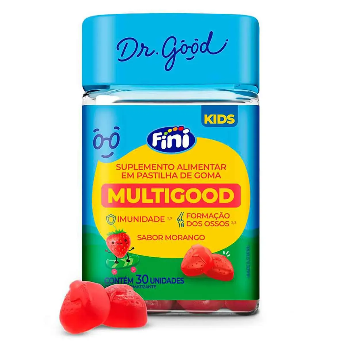Imagem de Polivitamínico Dr. Good Multigood Kids Morango Infantil 30 gomas