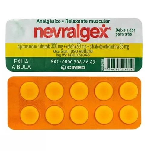 Imagem de Nevralgex 300mg + 50mg + 35mg, blíster com 10 comprimidos