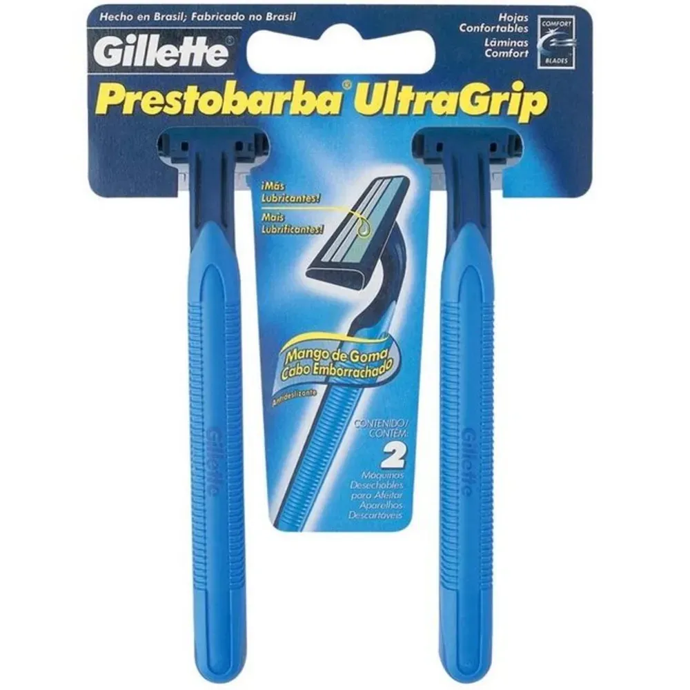 Imagem de Aparelho de Barbear Gillette Prestobarba Ultragrip com 2 Unidades