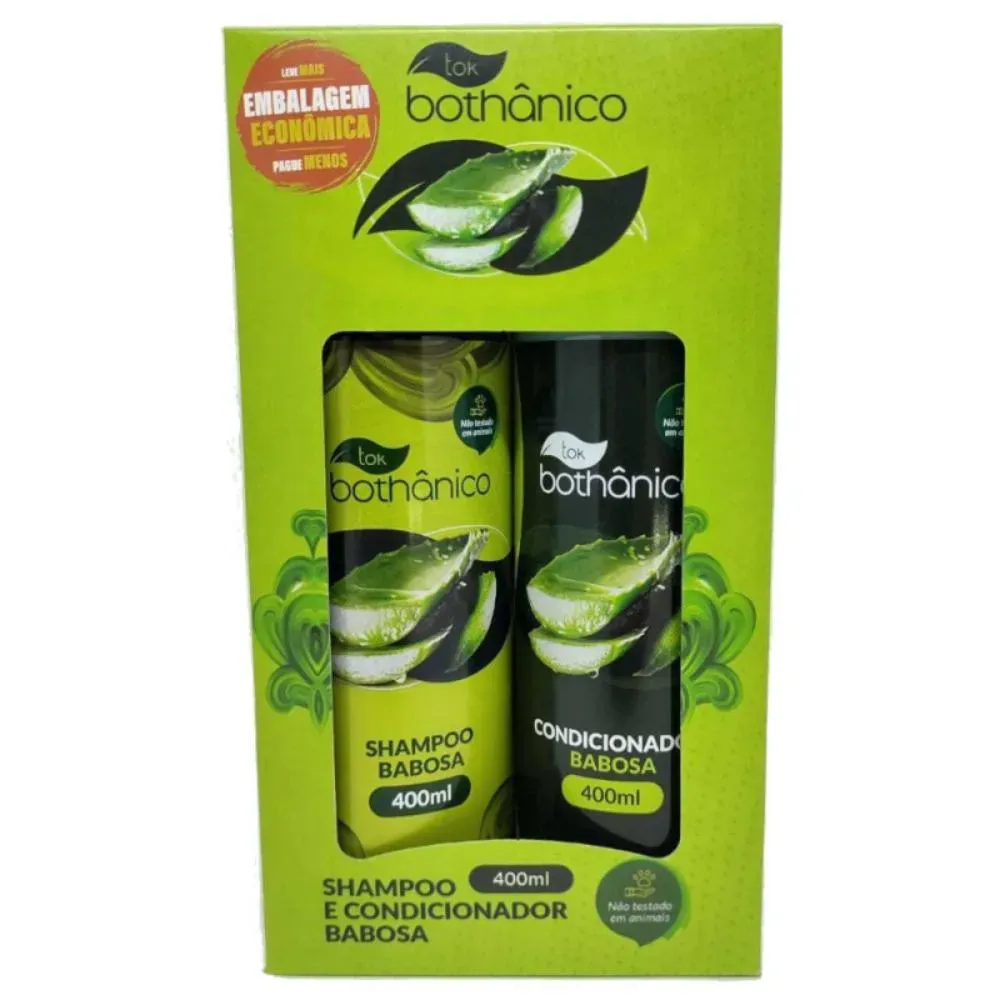 Imagem de Kit Tok Bothanico Babosa Shampoo 400ml +condiocionador 400ml