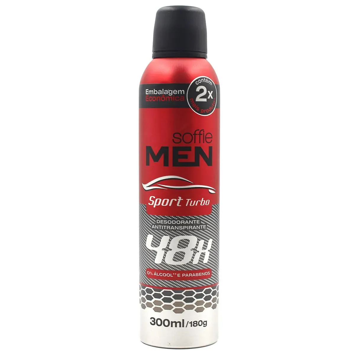 Imagem de Desodorante Antitranspirante Aerosol Soffie Men Sport Turbo 48h 300ml