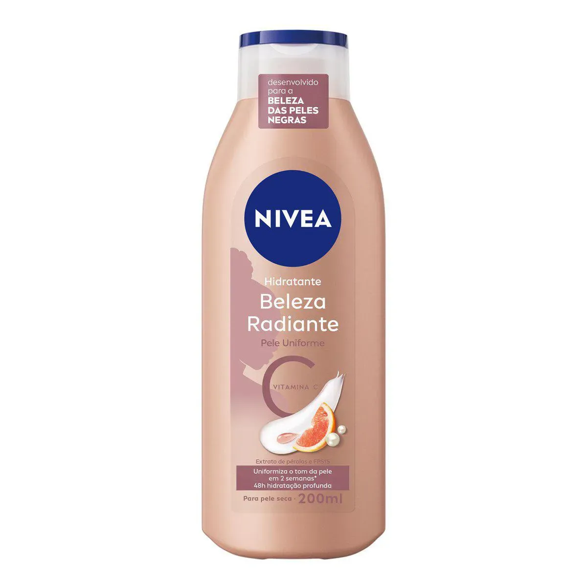 Imagem de Hidratante Corporal Nivea Beleza Radiante Pele Uniforme 200ml