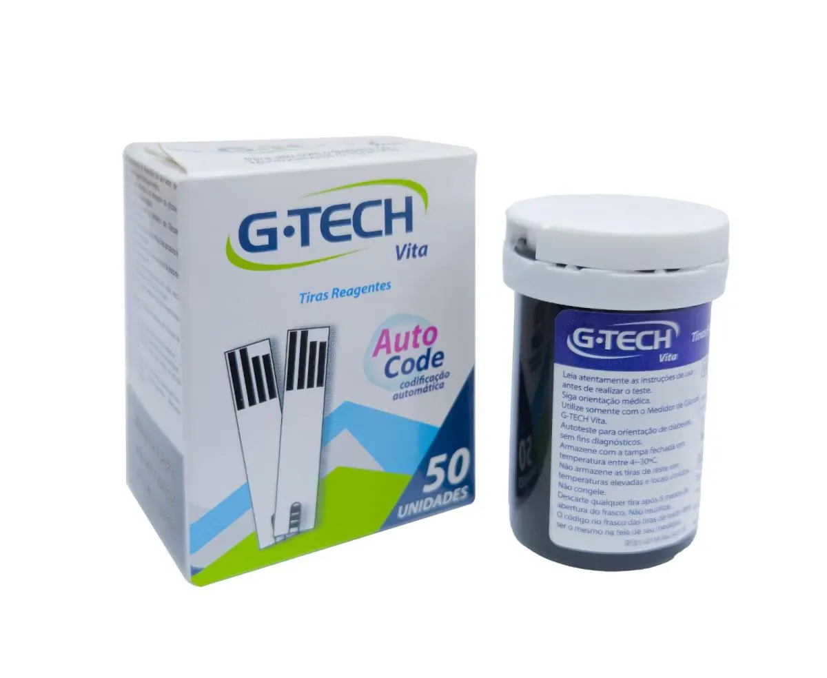 Imagem de Tiras de Teste G-tech Vita 50 unidades